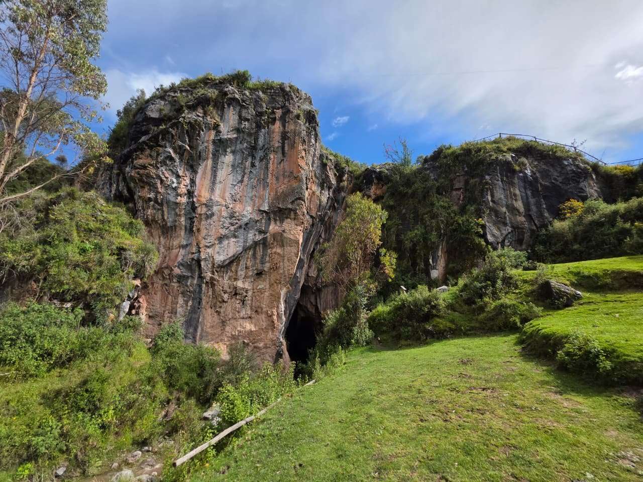 Devil's Balcony cave and cliff formation near Cusco Peru