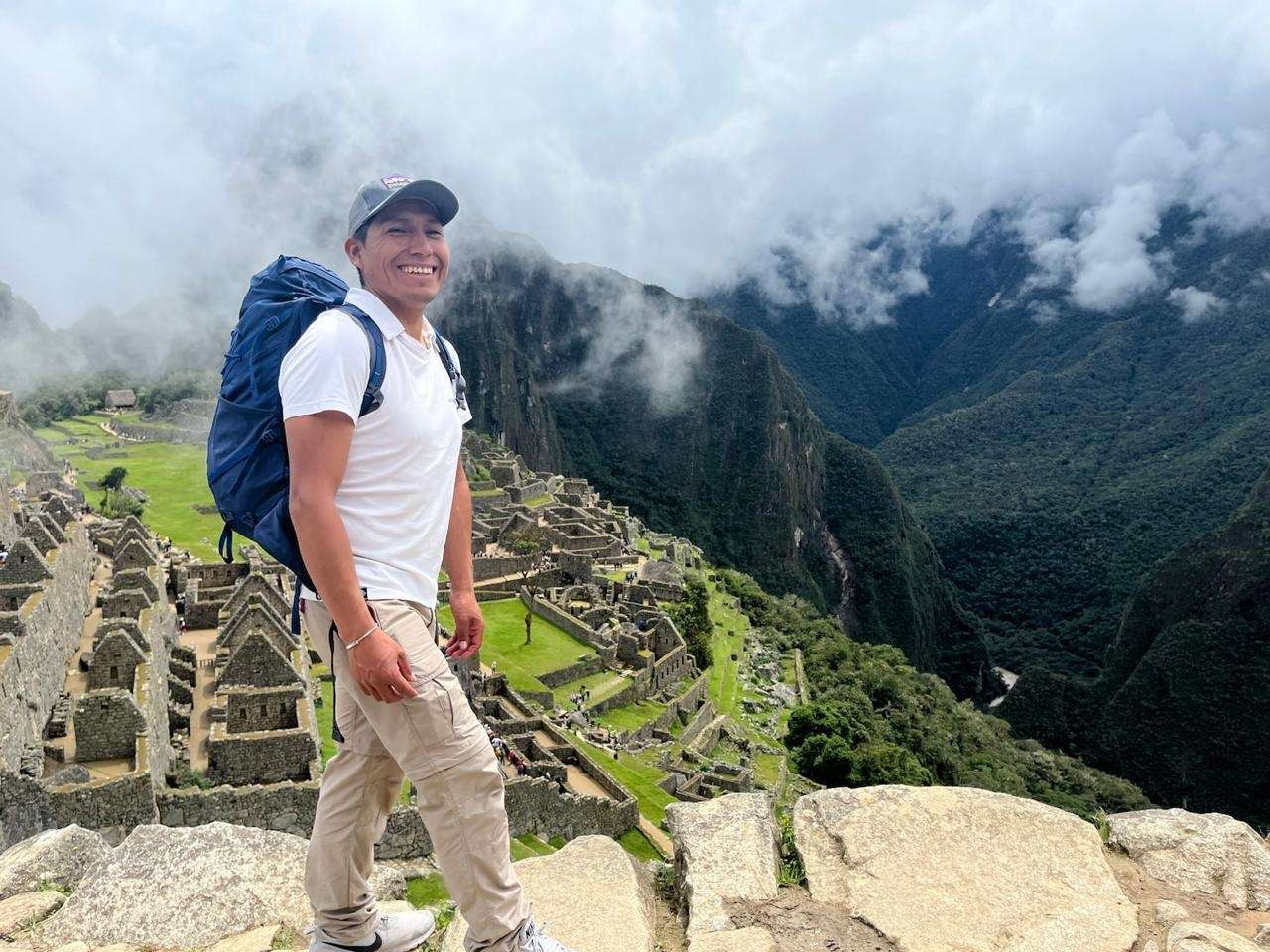 Juan Carlos Gonza at Machu Picchu - Co-Founder of Wonders of Peru Expeditions
