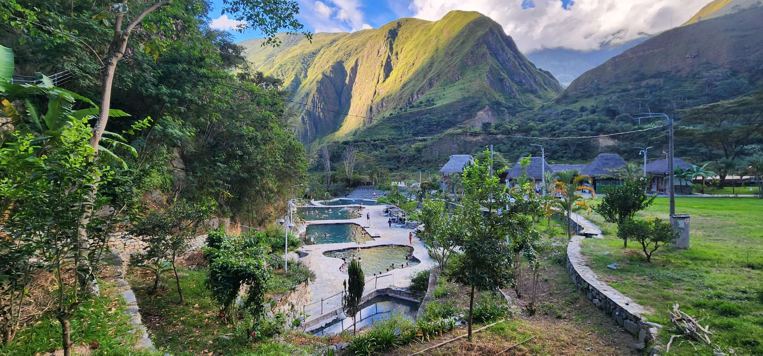 Hot springs on the Salkantay trek